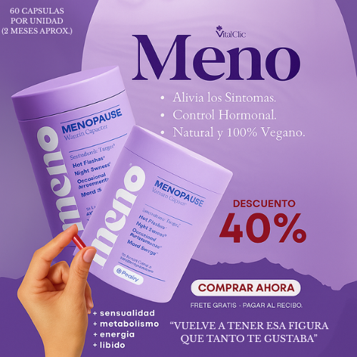 MENO| BAJA DE PESO Y ALIVIA LOS SINTOMAS DE LA MENOPAUSIA